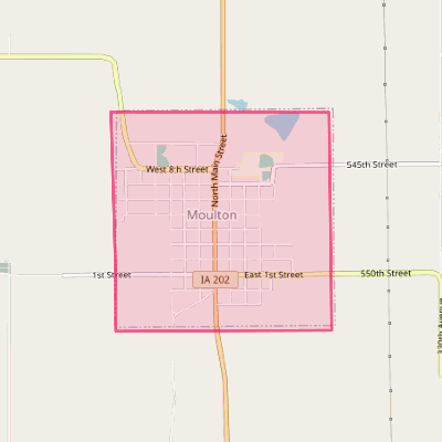 Map of Moulton