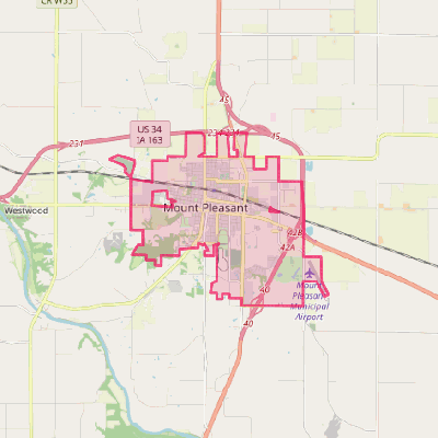 Map of Mount Pleasant