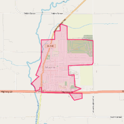 Map of Moville