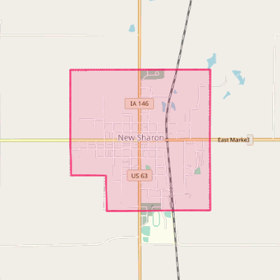 Map of New Sharon