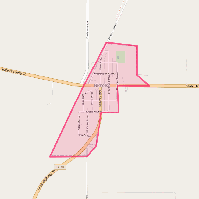 Map of Nichols