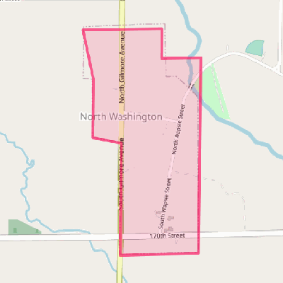 Map of North Washington