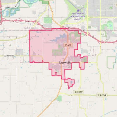 Map of Norwalk