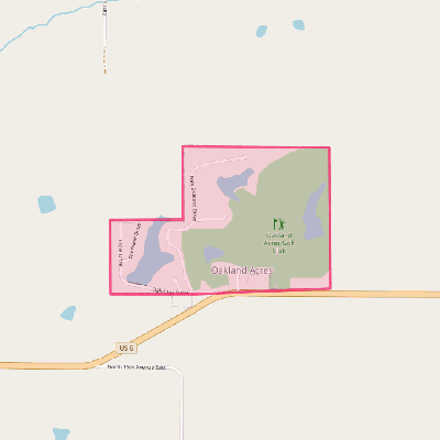 Map of Oakland Acres