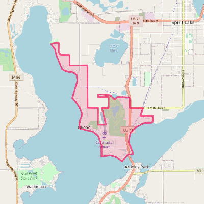 Map of Okoboji