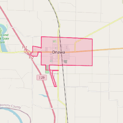 Map of Onawa