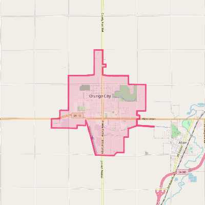 Map of Orange City