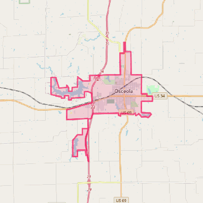 Map of Osceola