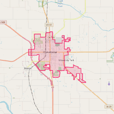 Map of Oskaloosa