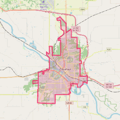 Map of Ottumwa