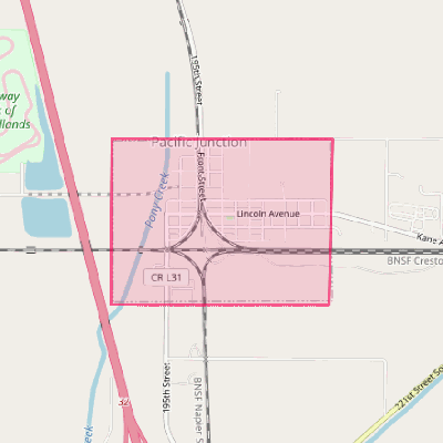 Map of Pacific Junction