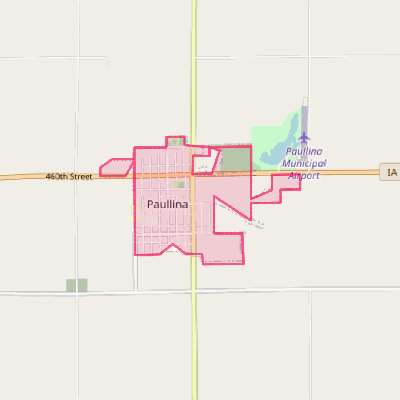 Map of Paullina