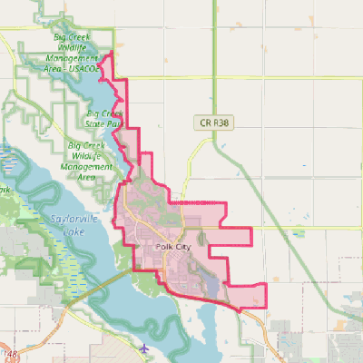 Map of Polk City