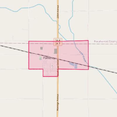 Map of Pomeroy