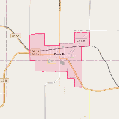 Map of Postville