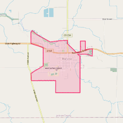 Map of Preston