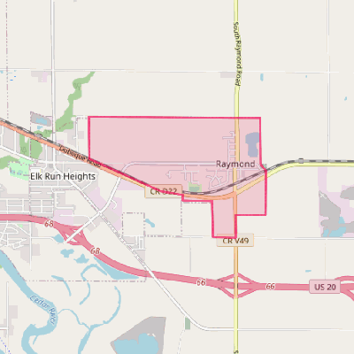 Map of Raymond