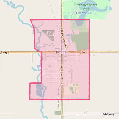 Map of Riceville