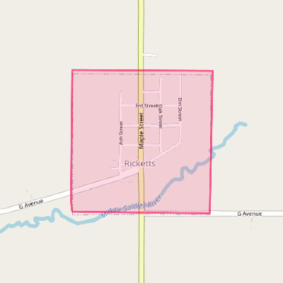 Map of Ricketts