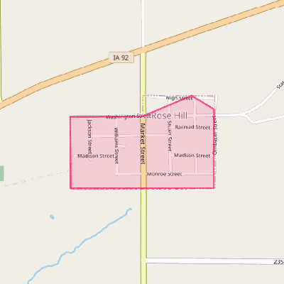 Map of Rose Hill