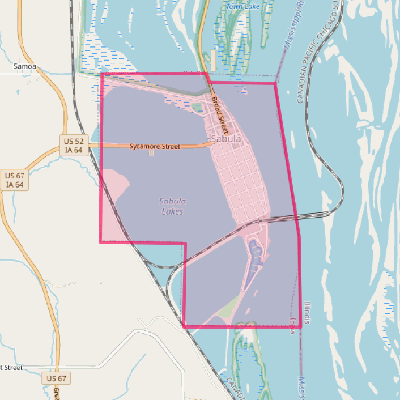 Map of Sabula