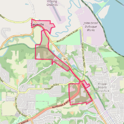 Map of Sageville