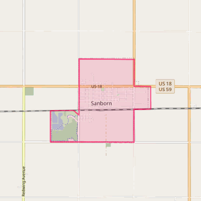 Map of Sanborn