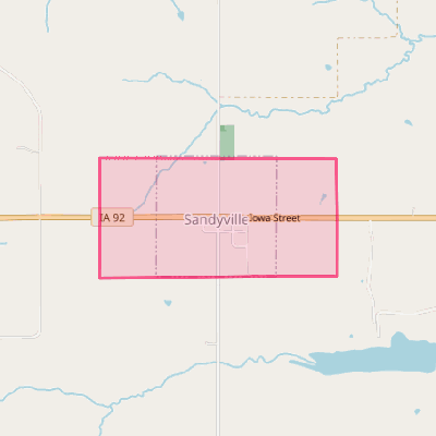 Map of Sandyville