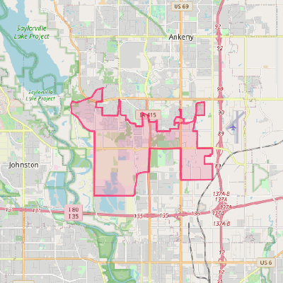 Map of Saylorville