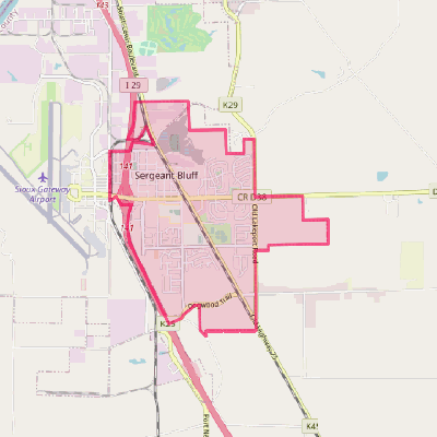 Map of Sergeant Bluff