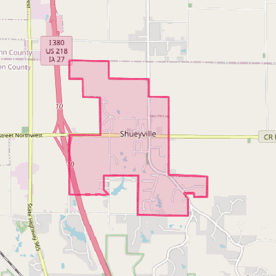 Map of Shueyville