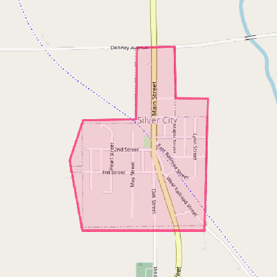 Map of Silver City