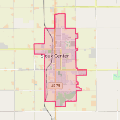 Map of Sioux Center