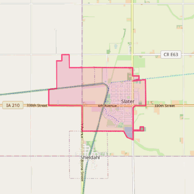 Map of Slater