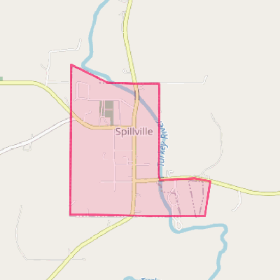 Map of Spillville