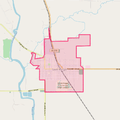 Map of St. Ansgar