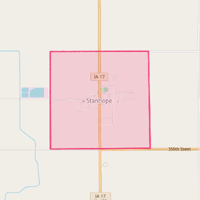 Map of Stanhope