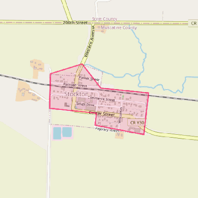 Map of Stockton