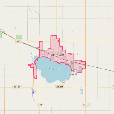 Map of Storm Lake