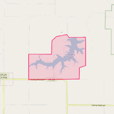 Map of Sun Valley Lake