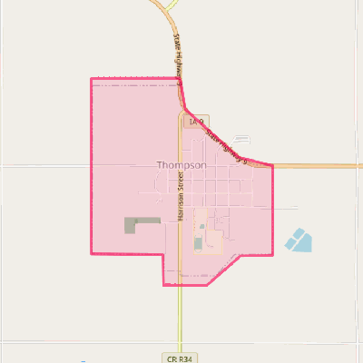 Map of Thompson