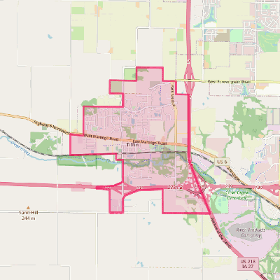 Map of Tiffin