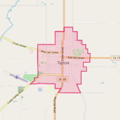 Map of Tipton