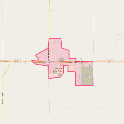 Map of Treynor