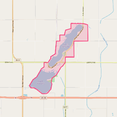 Map of Twin Lakes