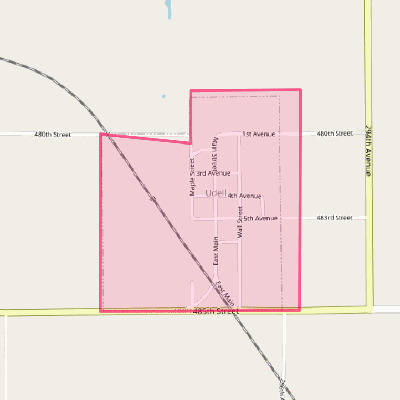 Map of Udell