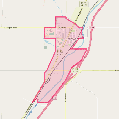 Map of Underwood