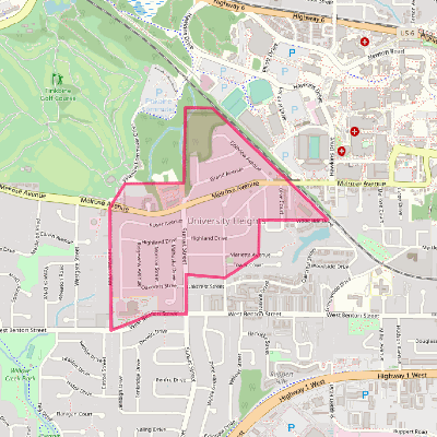 Map of University Heights