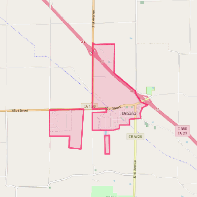 Map of Urbana