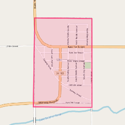 Map of Ute